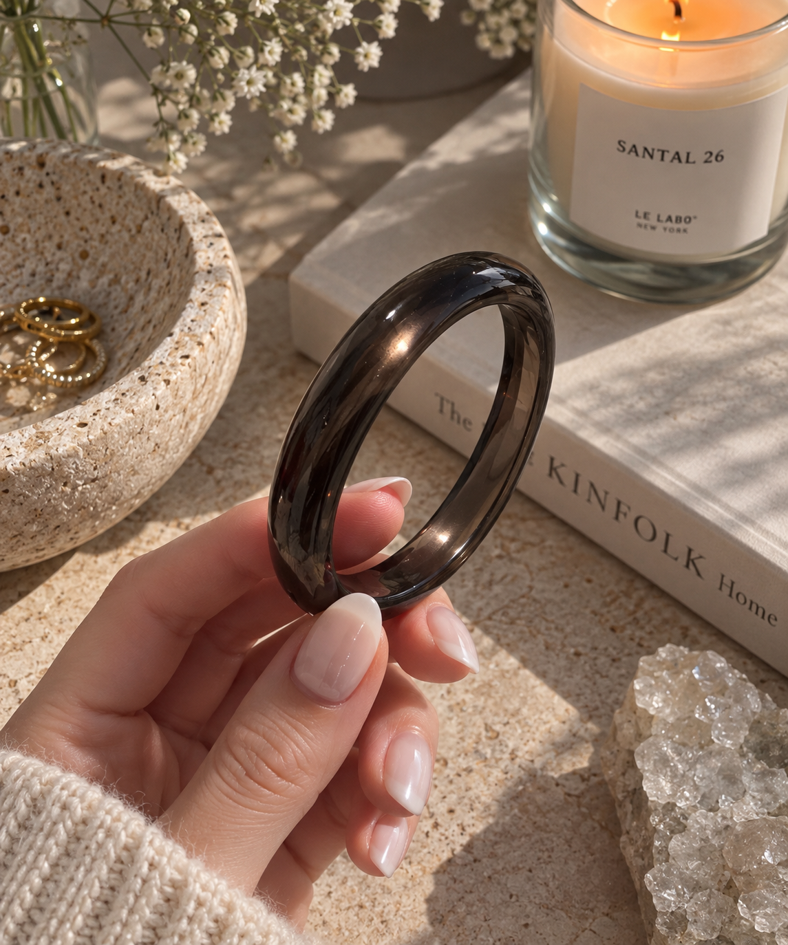 NATURAL STONE BANGLES