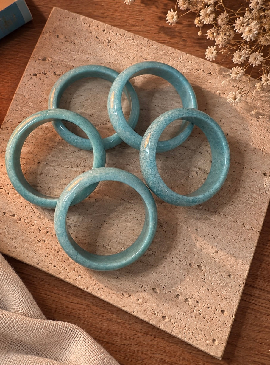 Natural Amazonite Bangle - The Thalassa
